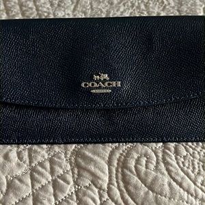 Coach Blue/Back Flap wallet